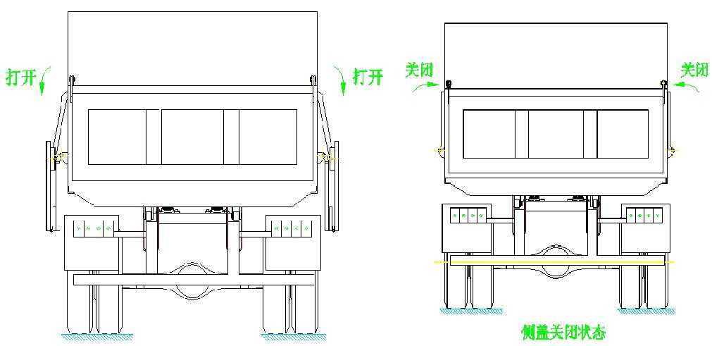 自卸式垃圾车装卸料机构