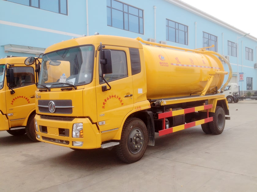 东风天锦大型真空吸污车图片,CLW5161GXWD5型吸污车图片,10吨吸污车图片