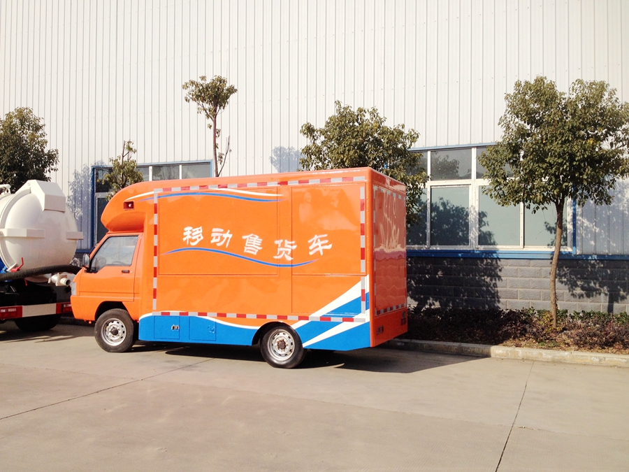 小型厢式移动售货车图片