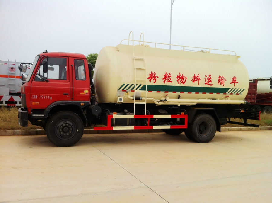 东风153粉粒物料运输车图片,东风单桥粉粒物料车