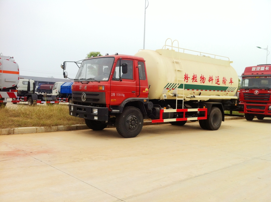 东风153粉粒物料运输车图片,东风单桥粉粒物料车