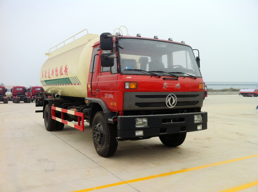 东风153粉粒物料运输车图片,东风单桥粉粒物料车