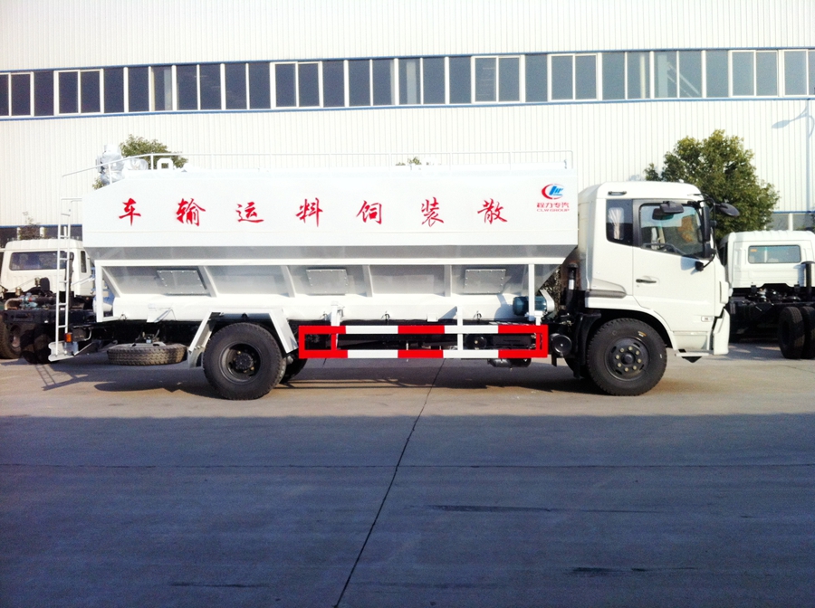 东风天锦散装饲料运输车图片