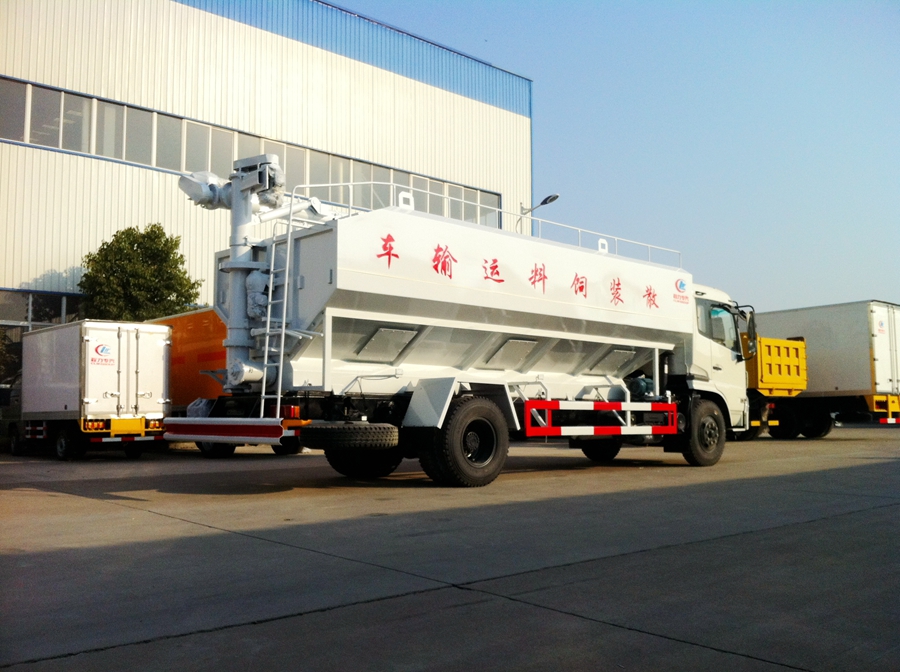 东风天锦散装饲料运输车图片