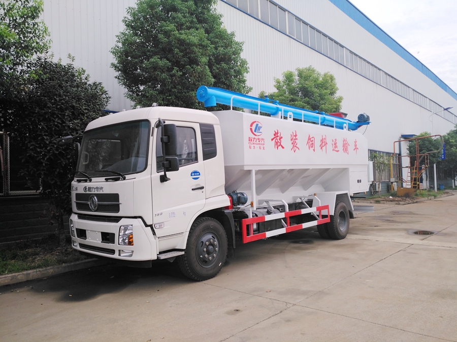东风天锦散装饲料运输车图片