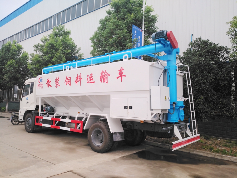 东风天锦散装饲料运输车图片