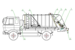 程力威牌压缩式垃圾车出口专用中英文使用说明书