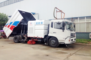 东风天锦洗扫车较其他扫路车比较具有四大强项功能