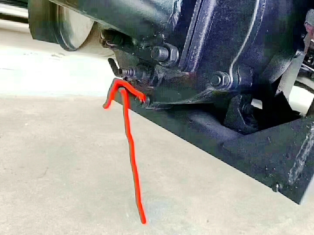 环卫车水泵放水口示意图