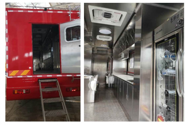 野外自行式炊事车CLW5160XZCZ5