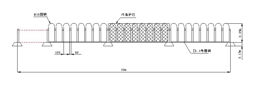 护栏清洗取样示意图