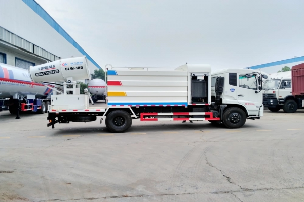 东风天锦抑尘车(方形厢体、50-100米喷雾机)