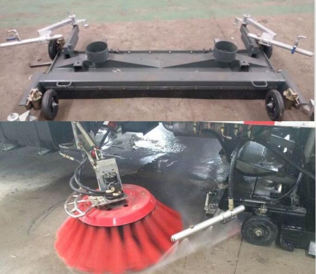 洗扫车洗扫作业